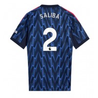 Arsenal William Saliba #2 Vonkajší futbalový dres 2025-26 Krátky Rukáv